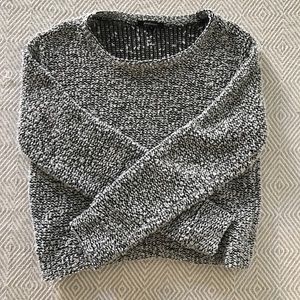 Black and white sweater